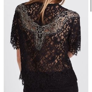 Sandro Lace CropTop